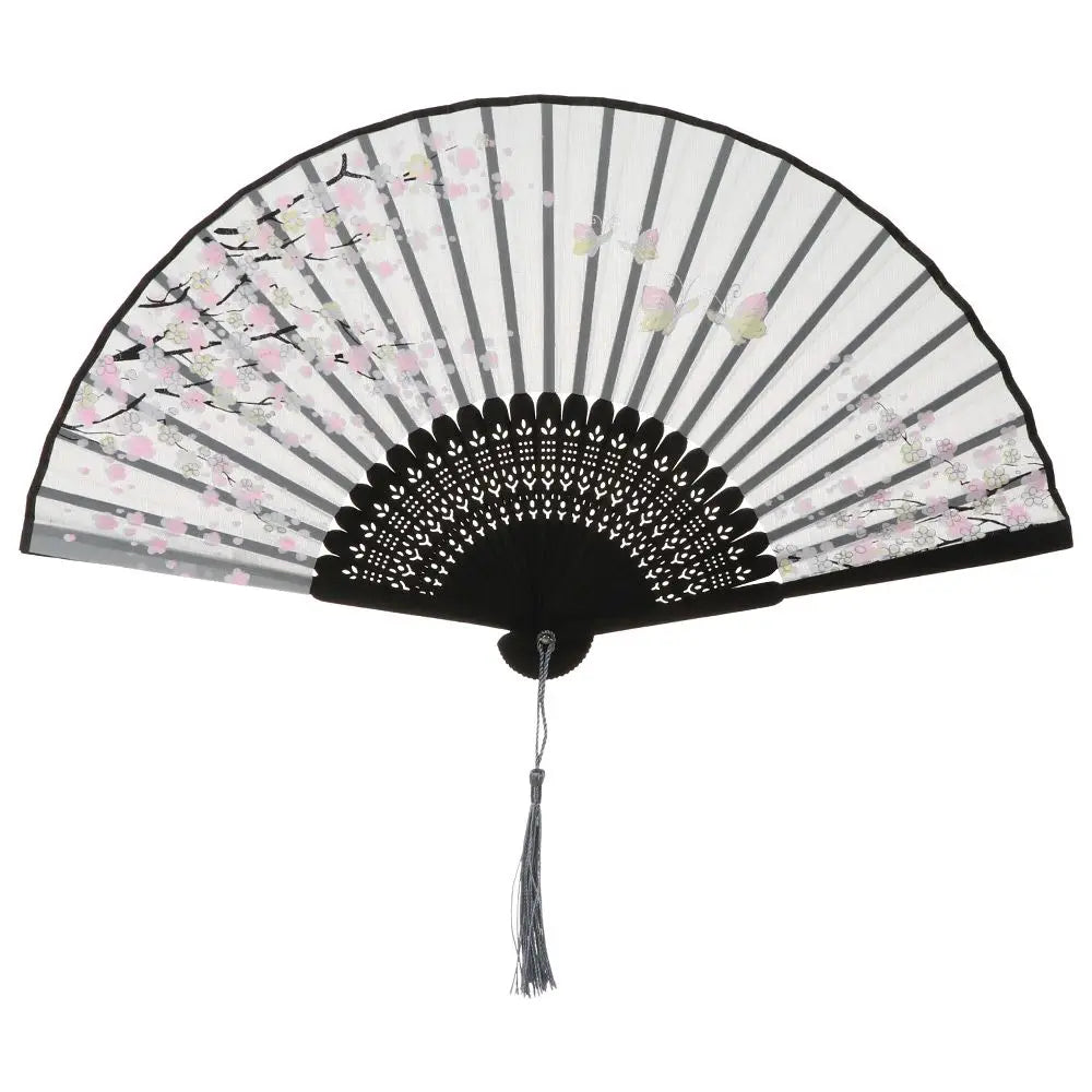 Elegant Portable Bamboo Folding Fan - Perfect Handheld Accessory for Dance and Home Décor