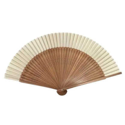 Elegant Portable Bamboo Folding Fan - Perfect Handheld Accessory for Dance and Home Décor