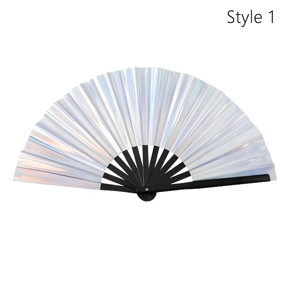 Elegant Portable Bamboo Folding Fan - Perfect Handheld Accessory for Dance and Home Décor