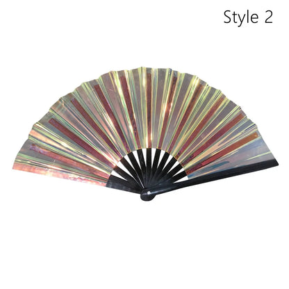 Elegant Portable Bamboo Folding Fan - Perfect Handheld Accessory for Dance and Home Décor