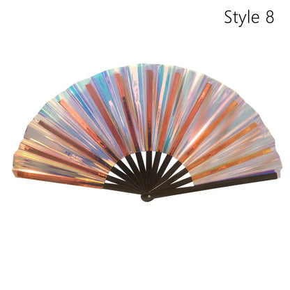 Elegant Portable Bamboo Folding Fan - Perfect Handheld Accessory for Dance and Home Décor