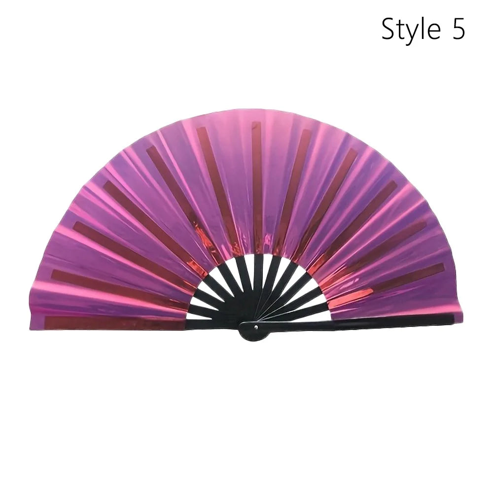 Elegant Portable Bamboo Folding Fan - Perfect Handheld Accessory for Dance and Home Décor