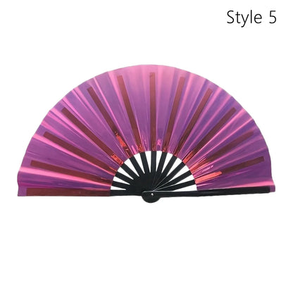 Elegant Portable Bamboo Folding Fan - Perfect Handheld Accessory for Dance and Home Décor